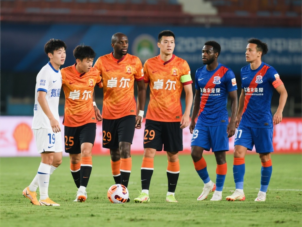 在万众瞩目中，深圳队与申花队展开了一场精